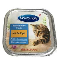 غذا - ووم گربه وینستون Winston با طعم مرغ وزن 100 گرم