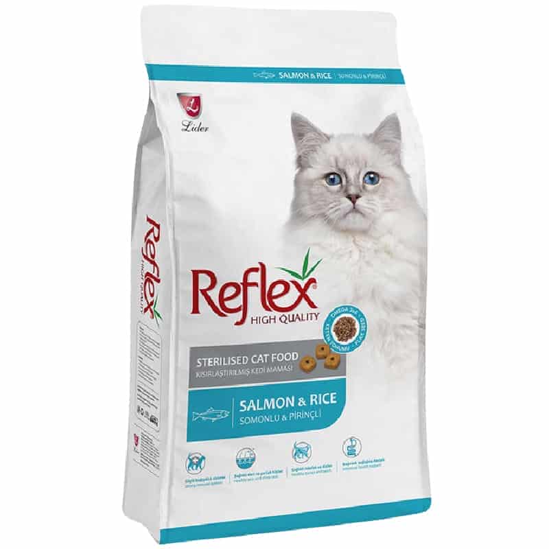 غذای خشک گربه عقیم شده رفلکس مدل Sterilised وزن 15 کیلوگرم