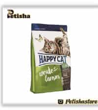 غذای خشک گربه بالغ هپی کت با طعم گوشت بره وزن ۴ کیلوگرم