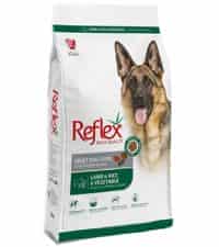 | غذای خشک سگ رفلکس بالغ حاوی گوشت بره و برنج و سبزیجات 3 کیلوگرم