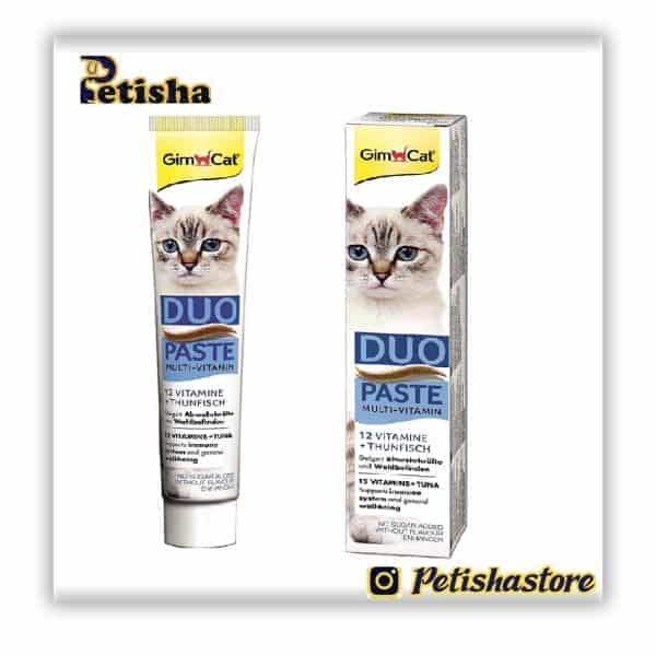 خمیر مولتی ویتامین گربه جیم کت مدل Duo Paste Multi Vitamin وزن ۵۰ گرم