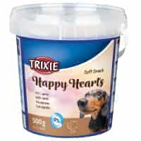 تشویقی سگ تریکسی مدل Soft snack happy hearts وزن 500 گرم