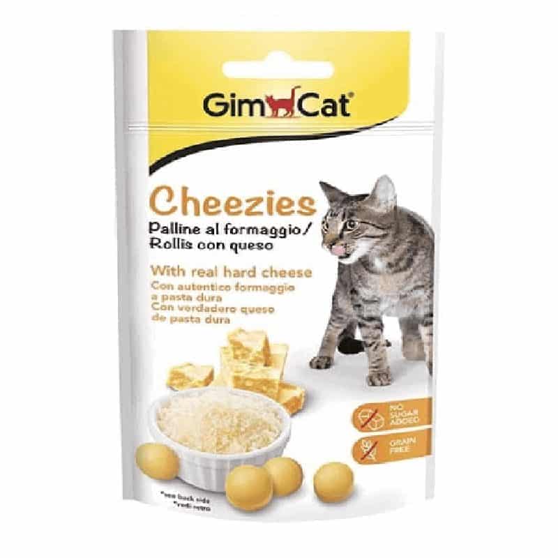 تشویقی توپی گربه برند جیم کت با طعم پنیر بسته 20 عددی