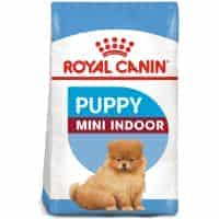 غذای خشک توله سگ رویال کنین مناسب نژادهای کوچک مدل مینی ایندور Mini Indoor وزن 1.5 کیلوگرم
