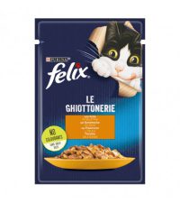 | پوچ گربه فلیکس Felix با طعم مرغ در ژله وزن ۸۵ گرم
