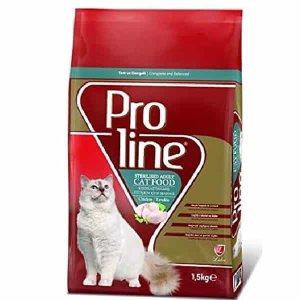 غذای خشک گربه بالغ عقیم شده پرولاین Proline وزن 1.5 کیلوگرم