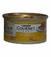 کنسرو گربه گورمت Gourmet گلد با طعم ماهی تن وزن 85 گرم