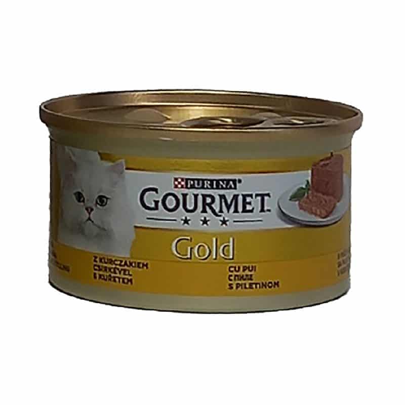 کنسرو گربه گورمت Gourmet گلد با طعم ماهی تن وزن 85 گرم