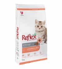 غذای خشک بچه گربه رفلکس مدل Kitten وزن 15 کیلوگرم