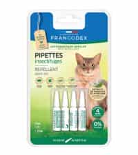 قطره ضد کک و کنه گربه بالغ فرانکدکس Francodex Repellent