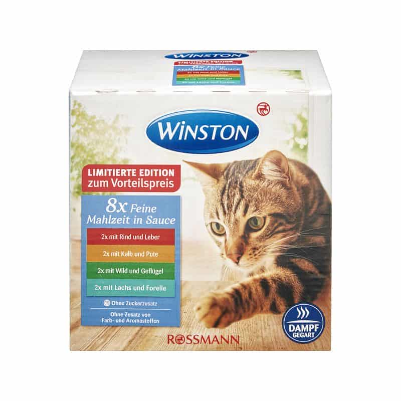پوچ گربه وینستون مدل Limited Edition وزن 800 گرم بسته 8 عددی