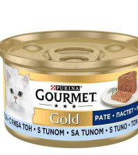 گربه | کنسرو گربه گورمت Gourmet گلد با طعم ماهی تن وزن 85 گرم