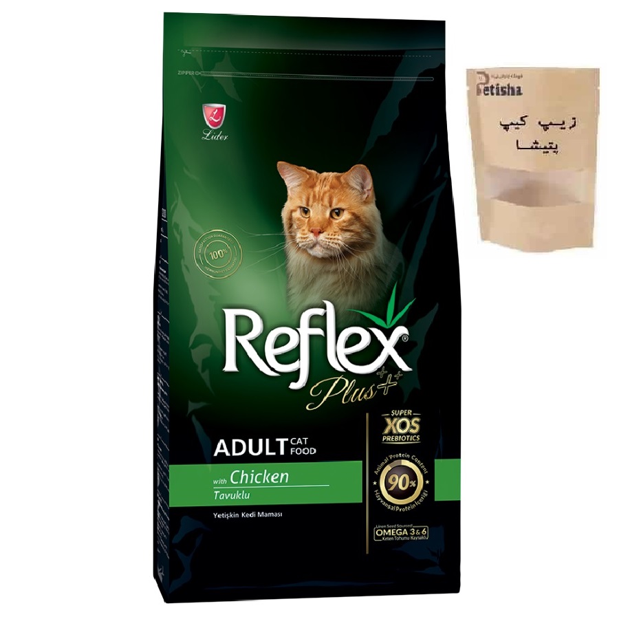 | غذای خشک گربه بالغ رفلکس پلاس Reflex plus مدل ادالت وزن یک کیلوگرمی