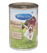 کنسرو سگ وینستون با طعم بوقلمون و هویج وزن ۴۰۰ گرم