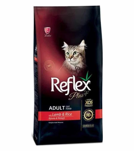 غذای خشک رفلکس پلاس گربه طعم بره و برنج Lamb & Rice وزن 1.5 کیلوگرم