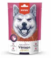 | تشویقی سگ ونپی طعم گوشت گوزن مدل Venison Jerky وزن ۱۰۰ گرم