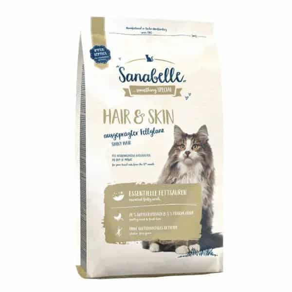 غذای خشک گربه سانابل مناسب تقویت پوست و مو مدل Hair & Skin وزن 10 کیلوگرم