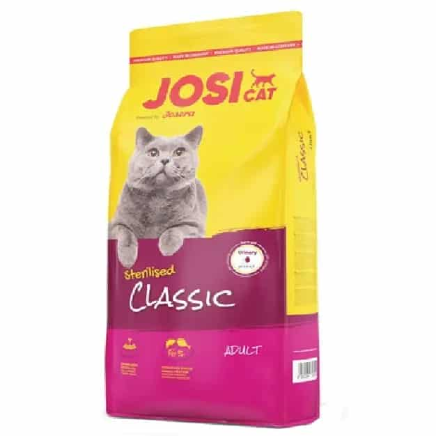 غذای خشک گربه بالغ و عقیم شده جوسرا مدل Classic وزن 18 کیلوگرم