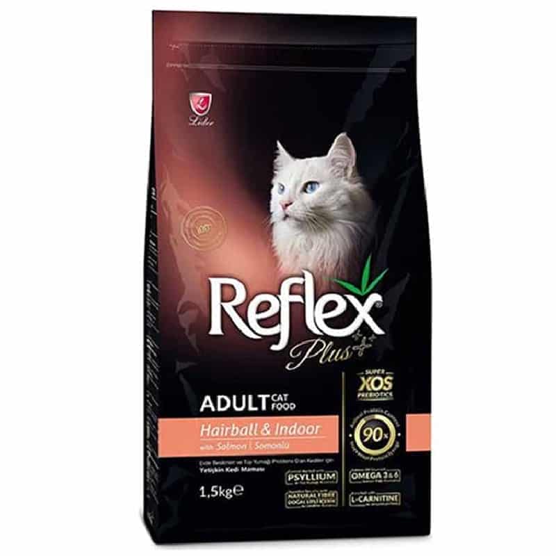 غذای خشک رفلکس پلاس گربه مدل ایندور هربال Reflex Plus Hairball & Indoor وزن 1.5 کیلوگرم
