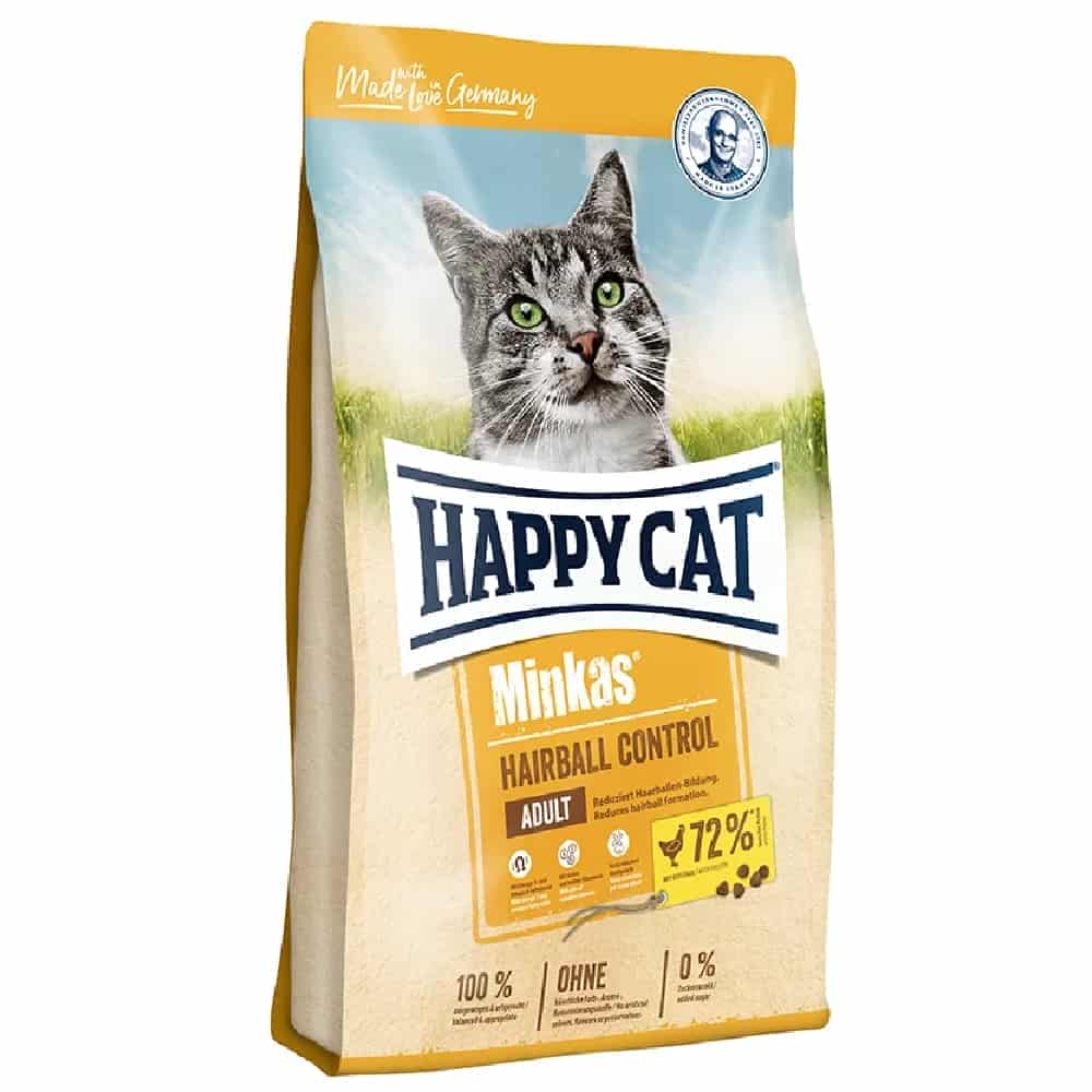 غذای خشک گربه هپی کت مدل مینکاس هیربال