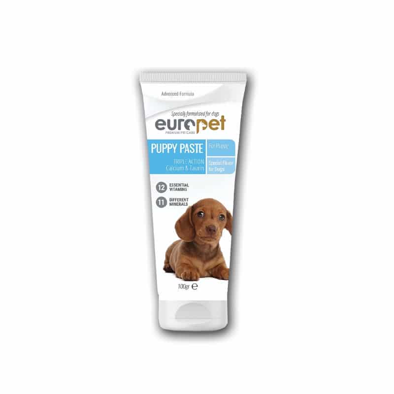خمیر مولتی ویتامین و مینرال توله سگ برند یوروپت وزن 100 گرم