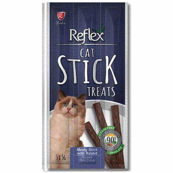 تشویقی مدادی گربه رفلکس Reflex با طعم خرگوش بسته ۳ عددی