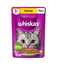 - پوچ گربه ویسکاس Whiskas مدل مرغ وزن 85 گرم