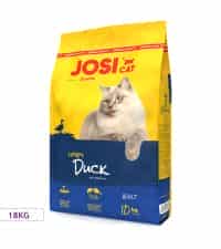| غذای خشک گربه بالغ جوسرا مدل Josicat Crispy Duck با طعم اردک و ماهی 18 کیلوگرمی
