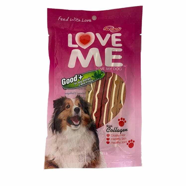 سرفه کردن سگ | تشویقی سگ لاومی Love Me مدل جگر و گوشت
