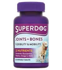 | قرص مکمل سگ ویتابیوتیکس مدل SuperDog Joints Bones بسته 60 عددی
