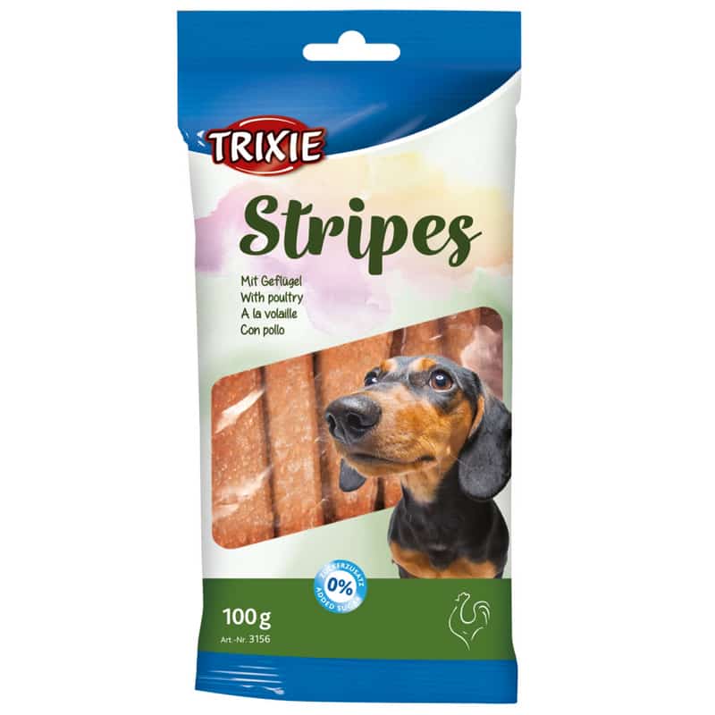 | غذای تشویقی سگ تریکسی مدل Trixie stripes وزن 100 گرم