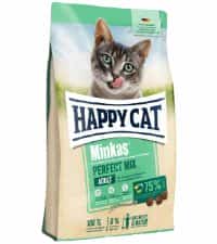 | غذای خشک گربه بالغ هپی کت Happy Cat مدل مینکاس میکس فله وزن 1 کیلوگرم