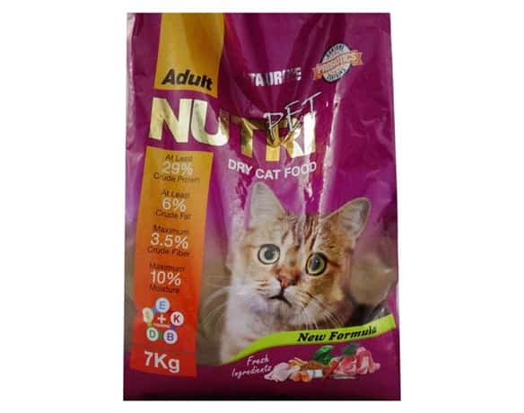 | غذای خشک گربه بالغ نوتری پت Nutri Pet وزن 2 کیلوگرم