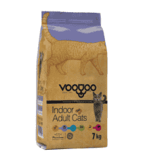 | غذای خشک گربه بالغ Adult مدل ایندور برند وودو VooDoo فله وزن 1 کیلوگرم