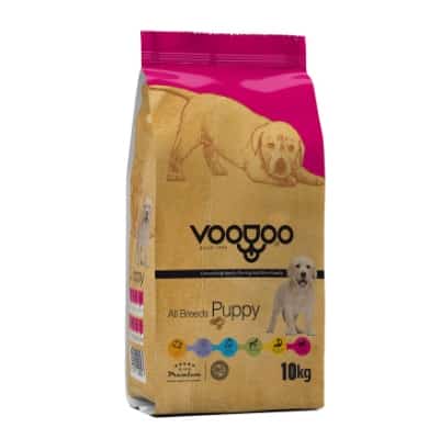 | غذای خشک توله سگ Puppy برند وودو VooDoo وزن 10 کیلوگرم