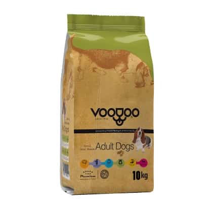 | غذای خشک سگ بالغ Adult نژاد کوچک برند وودو VooDoo وزن 10 کیلوگرم