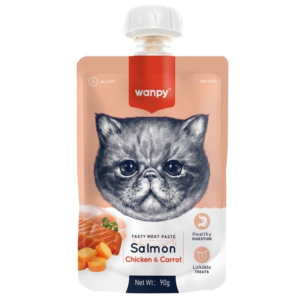 پودینگ گربه ونپی Wanpy با طعم ماهی سالمون