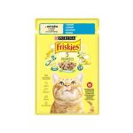 اسباب بازی گربه - پوچ گربه فریسکیز Friskies با طعم ماهی وزن 85 گرم