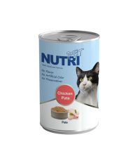ظرف خاک گربه - کنسرو گربه نوتری با طعم مرغ و سبزیجات وزن ۴۲۵ گرم