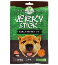 - تشویقی سگ جرکی استیک jerky stick طعم جگر وزن 70 گرم