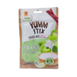 - تشویقی سگ یام استیکس دنتالایت Yumm Stix با طعم ماست با سیب وزن 50 گرم