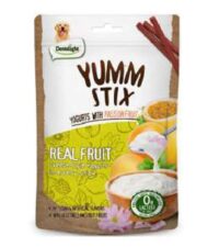 - تشویقی سگ یام استیکس دنتالایت Yumm Stix با طعم ماست با میوه های استوایی وزن 50 گرم