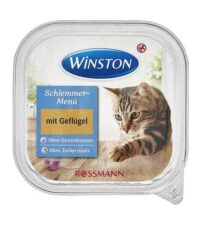 - ووم گربه وینستون Winston با طعم مرغ وزن 100 گرم