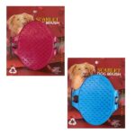 سگ یا گربه - برس و ماساژور سیلیکونی سگ Scarlet dog brush