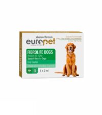 - قطره ضد انگل و کک و کنه سگ یوروپت Europet بسته 5 عددی مخصوص سگ های نژاد بزرگ