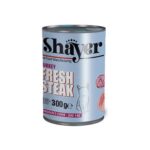 سگ یا گربه - کنسرو گربه شایر مدل استیک گوشت بوقلمون وزن 300 گرم