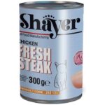 سگ یا گربه - کنسرو گربه شایر مدل استیک گوشت مرغ وزن 300 گرم
