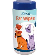 - دستمال مرطوب تمیز کننده گوش سگ و گربه رویال کوکو