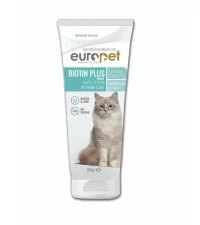- خمیر بیوتین پلاس زینک گربه یوروپت 100 گرم ( کاهش ریزش مو گربه )